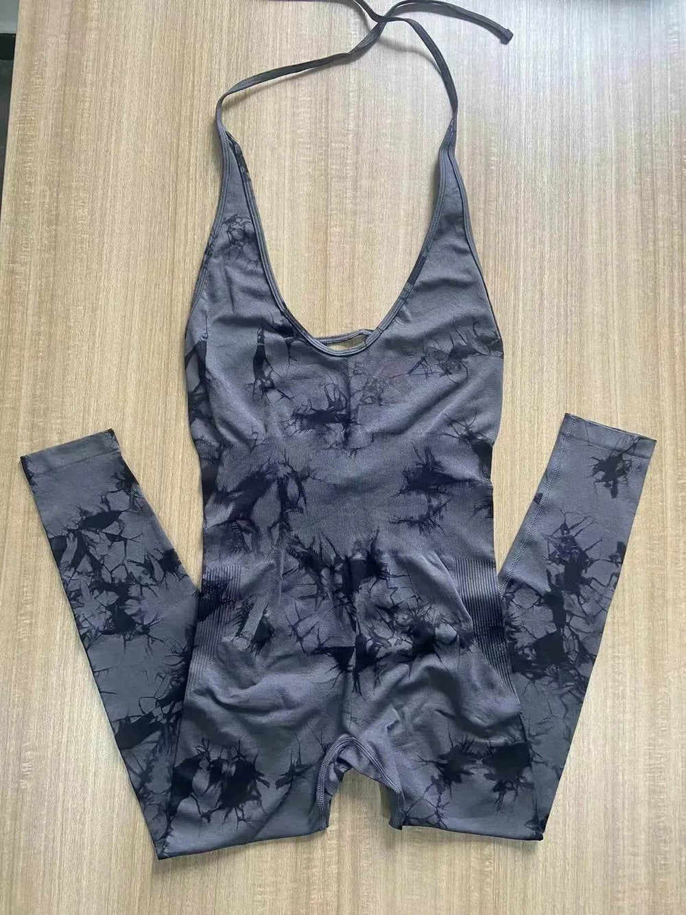 Tie-dyed Yoga Clothes Women's Peach Hip Raise Jumpsuit - EX-STOCK Canada