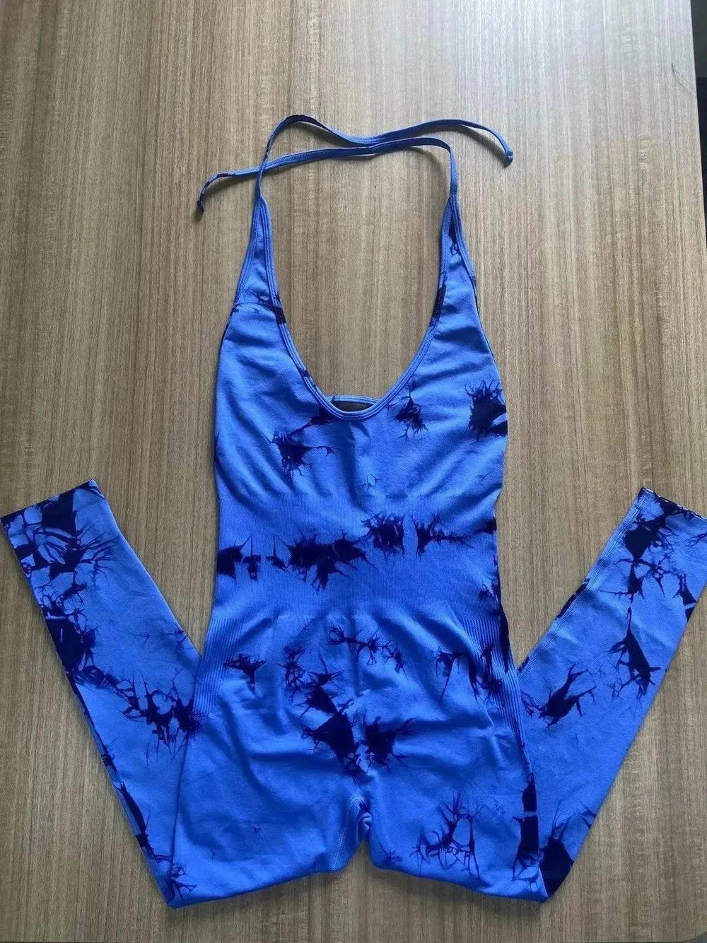 Tie-dyed Yoga Clothes Women's Peach Hip Raise Jumpsuit - EX-STOCK Canada