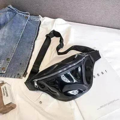 Transparent PVC Zipper Female Ladie Girls Waist Banana Bags Waistband Woman - EX-STOCK Canada