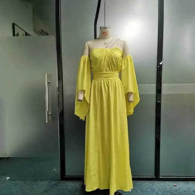 Tube Top Oversleeve Long Dress Women - EX-STOCK Canada