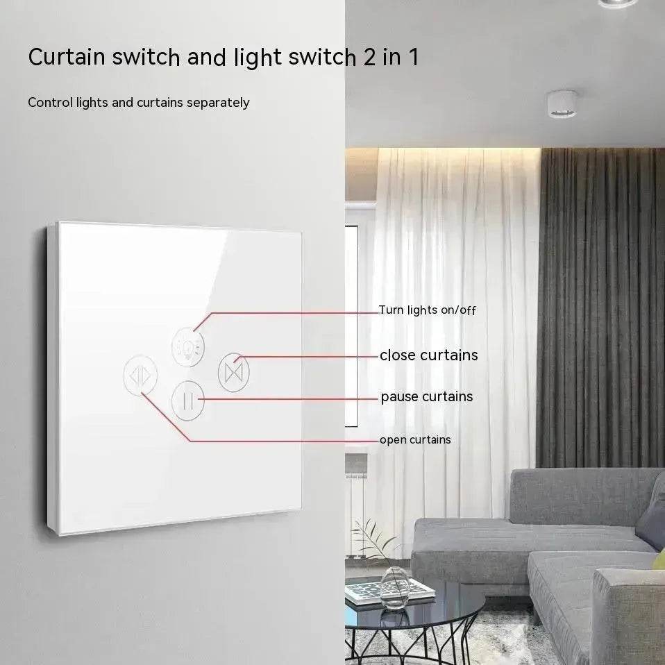 Tuya Smart WiFi Roller Shutter Curtain Light Wall Switch Voice Control Work With Alexa - EX-STOCK Canada