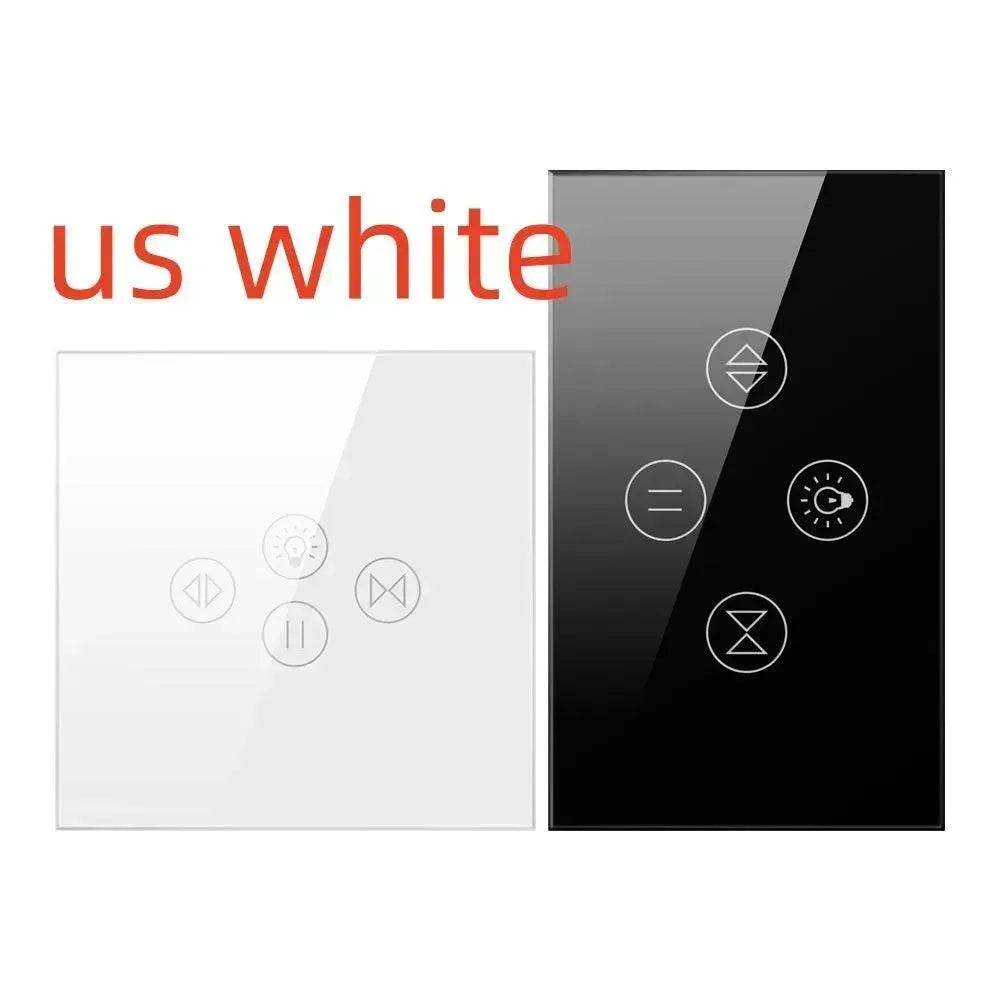 Tuya Smart WiFi Roller Shutter Curtain Light Wall Switch Voice Control Work With Alexa - EX-STOCK Canada