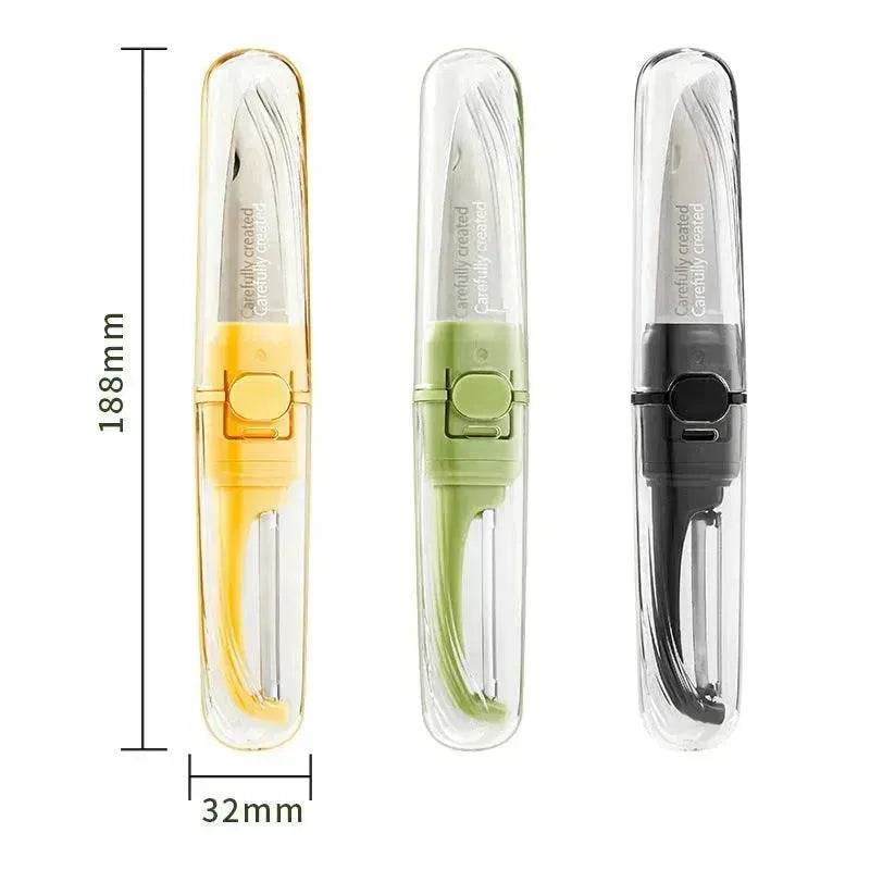 Two-in-one Portable Home Folding Double Head Fruit Knife Peeler - EX-STOCK Canada