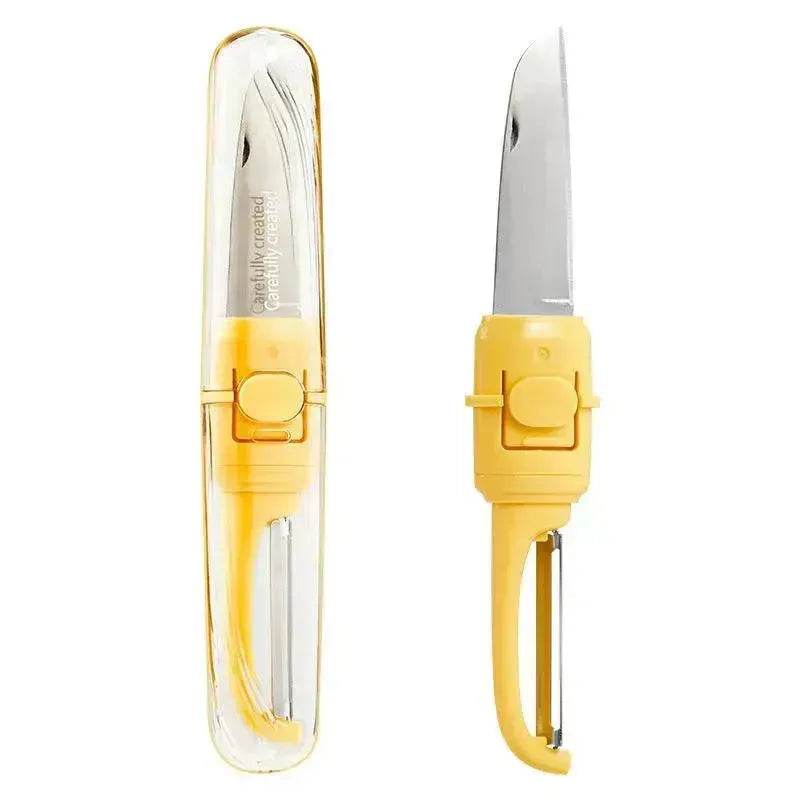 Two-in-one Portable Home Folding Double Head Fruit Knife Peeler - EX-STOCK Canada