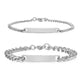 Unisex Titanium Steel Curved Plate Rose Gold Plated Bracelet - EX-STOCK Canada