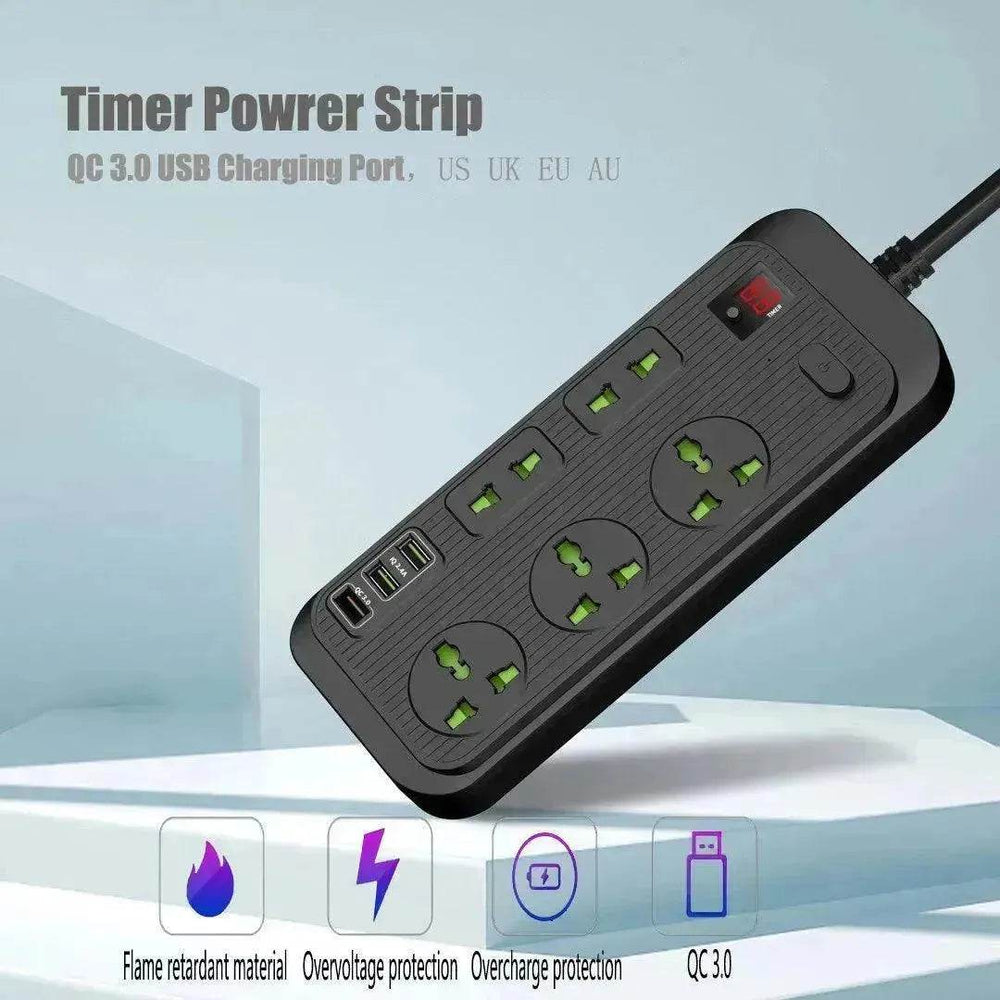 USB Power Strip Smart British Plug Multi-function Power Surge - EX-STOCK Canada