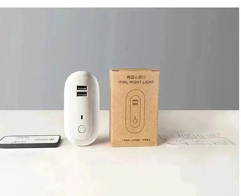USB Remote Control Wall Lamp Timing Dimming Night Light Simple Bedroom Living Room Corridor LED Wall Lamp Socket - EX-STOCK Canada