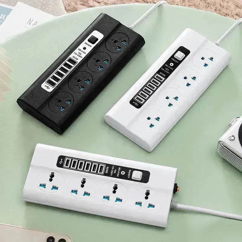 USB Universal Hole Plug Smart Power Strip and Surge Suppressor - EX-STOCK Canada