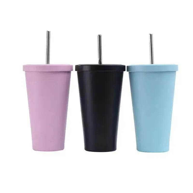 Vacuum stainless steel vacuum flask straw Cup - EX-STOCK Canada