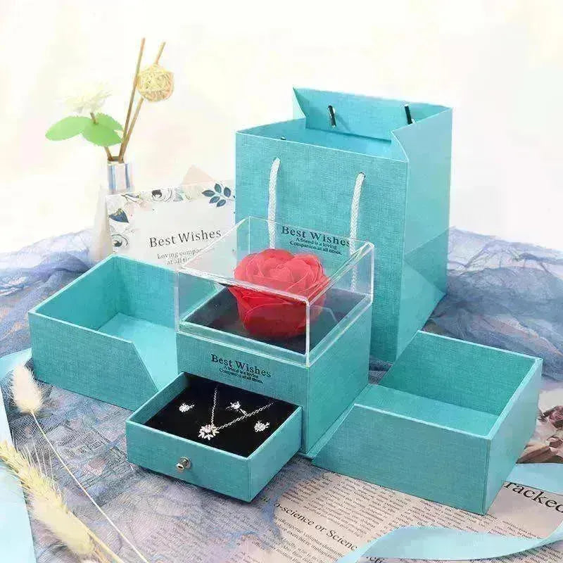 Valentine's Day Gift Rose Jewelry Box Set - EX-STOCK CANADA