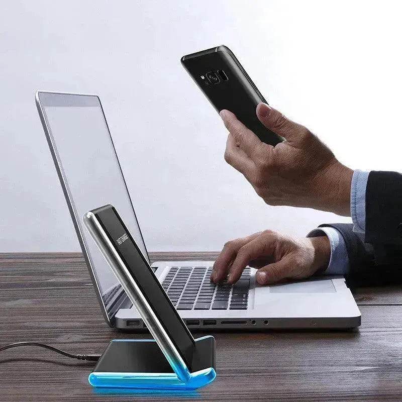 Vertical mobile phone wireless charger - EX-STOCK Canada