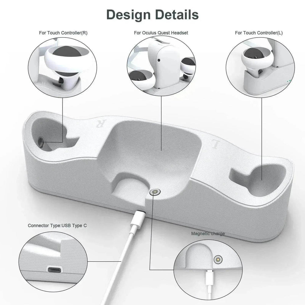 VR Glasses Handle Magnetic Charging Base - EX-STOCK Canada