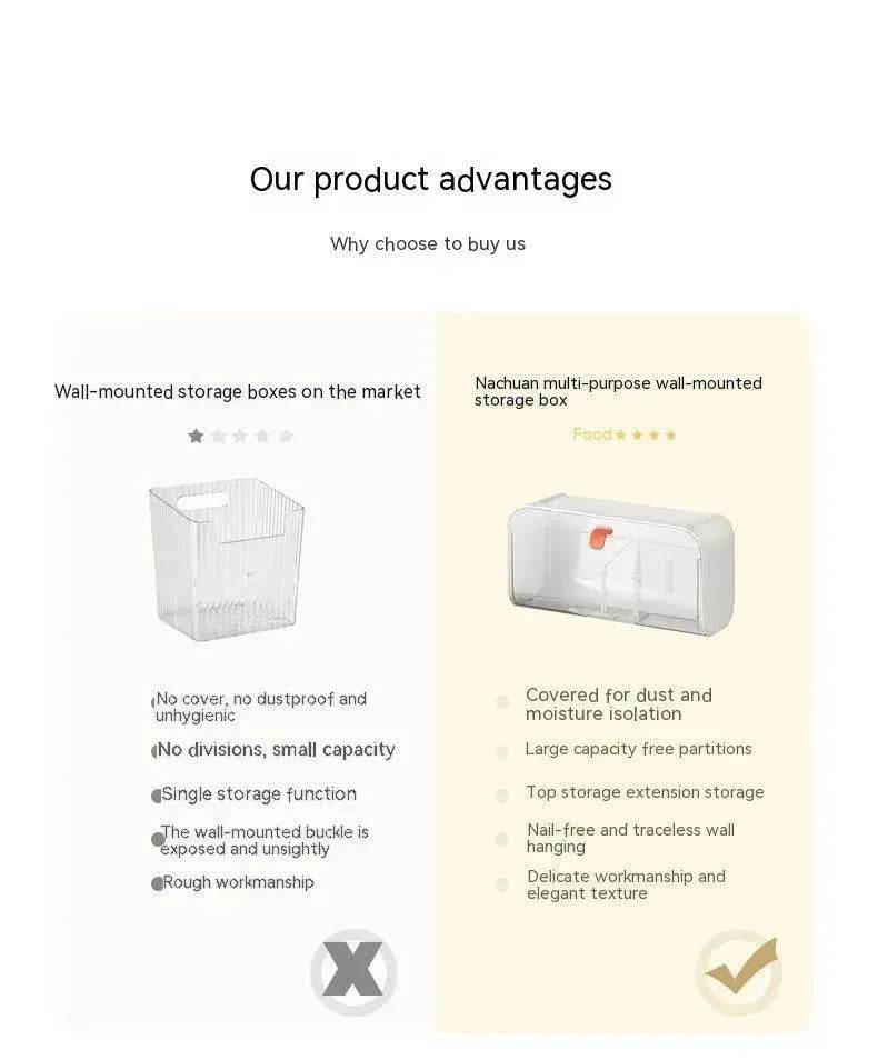 Wall Hanging Grid Storage Box Home Toilet Supplies Household Household Small Supplies Appliances - EX-STOCK Canada