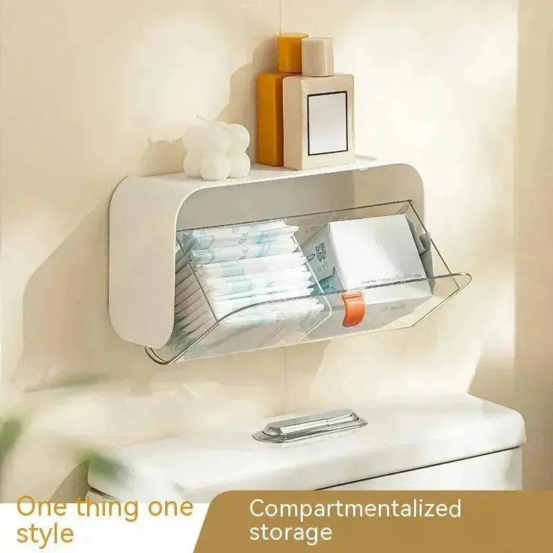 Wall Hanging Grid Storage Box Home Toilet Supplies Household Household Small Supplies Appliances - EX-STOCK Canada