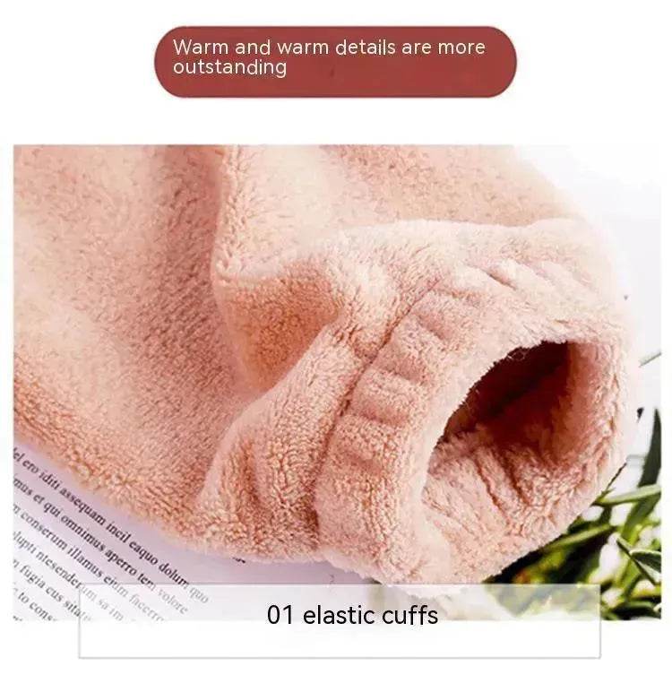 Warm Suit Women's Thick Coral Fleece Loungewear Suit - EX-STOCK Canada