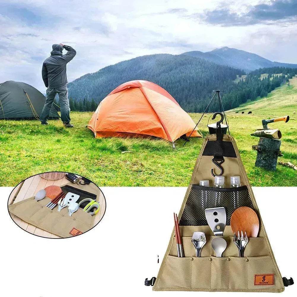 Waterproof Tableware Storage Bag Oxford Fabric Outdoor Camping BBQ Tableware Storage Bag - EX-STOCK Canada