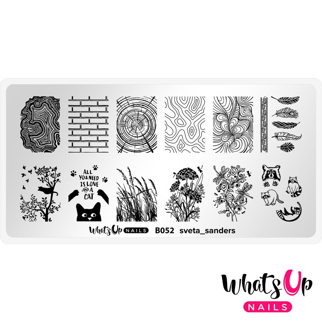 Whats Up - Sveta Sanders Stamping Plate EX-STOCK Canada