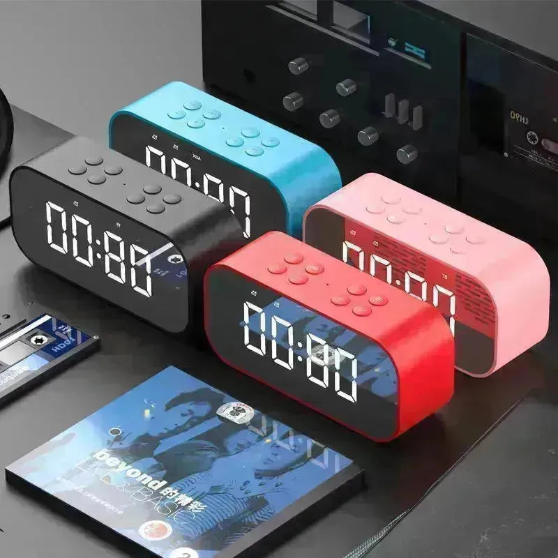 Wireless bluetooth speakers with LED display Clock - EX-STOCK CANADA
