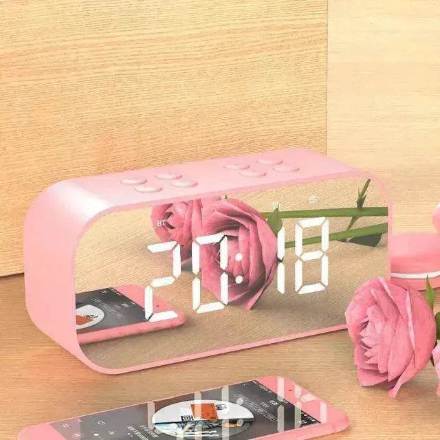 Wireless bluetooth speakers with LED display Clock - EX-STOCK Canada