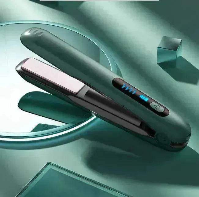 Wireless Hair Straightener Flat Iron Mini 2 IN 1 Roller USB 5000mAh Max 200 Degree Portable Cordless Curler 4 Levels Dry And Wet Uses - EX-STOCK Canada