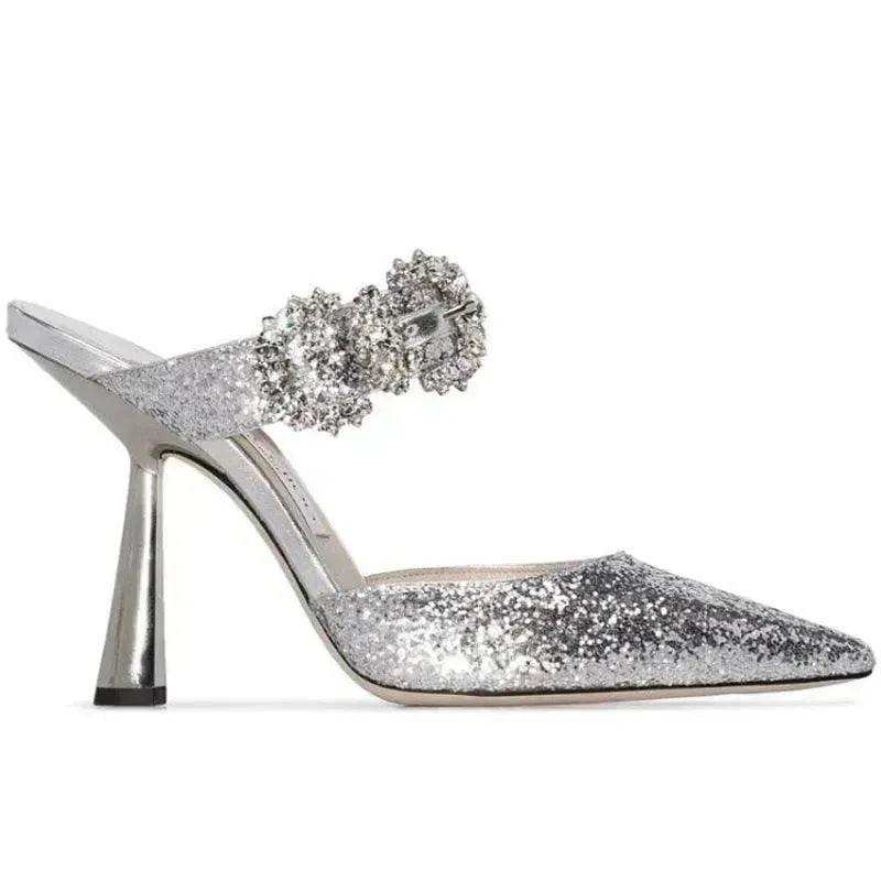 Women Baotou Rhinestone Pointed High Heel Shoe - EX-STOCK Canada