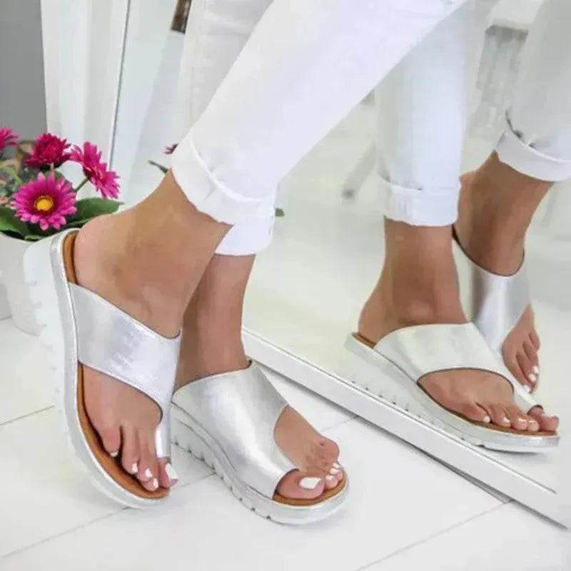 Women Big Toe Clip Casual Flat heel Slippers - EX-STOCK Canada