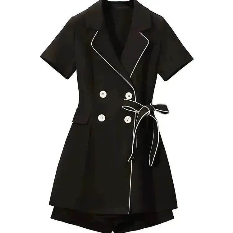 Women Casual Black two-piece Skirt suit - EX-STOCK Canada