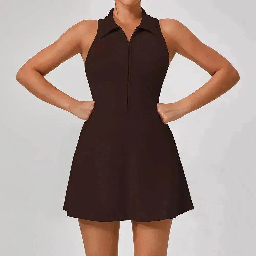 Women High Waist Sports Fitness Dress - EX-STOCK Canada