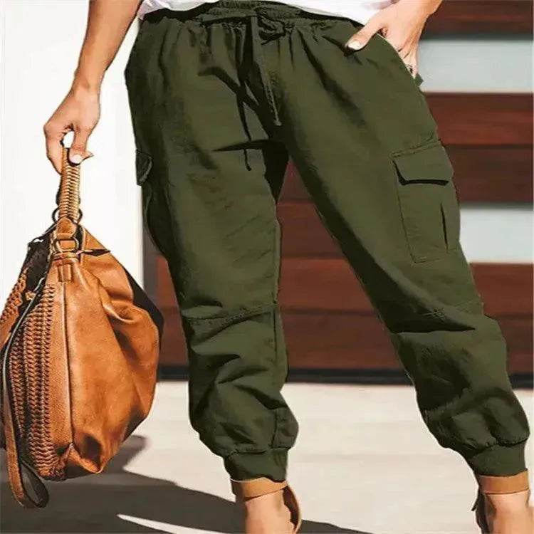 Women Pants Sweatpants Pockets Elastic Waist Jogger Pants Lounge Trousers - EX-STOCK Canada
