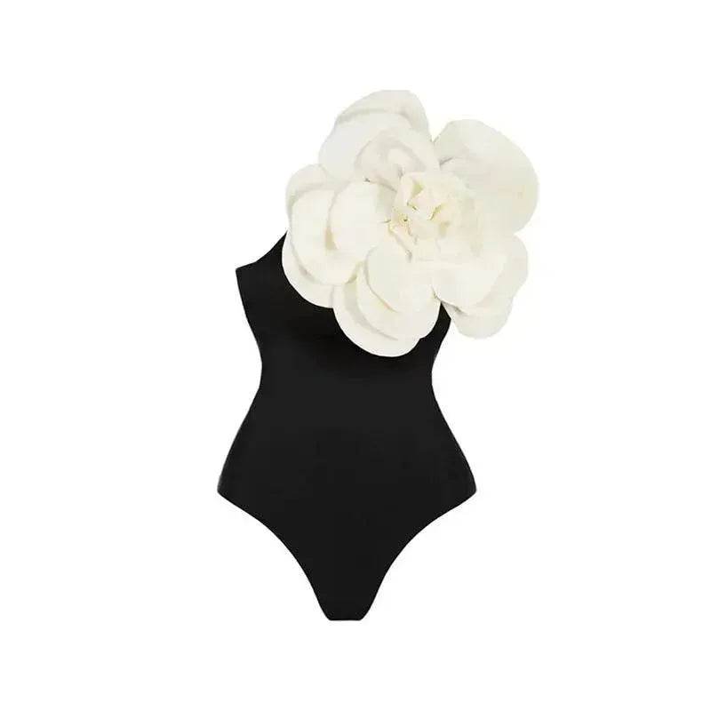 Women's Big Flower High Quality One-piece Swimsuit All-matching Women - EX-STOCK Canada