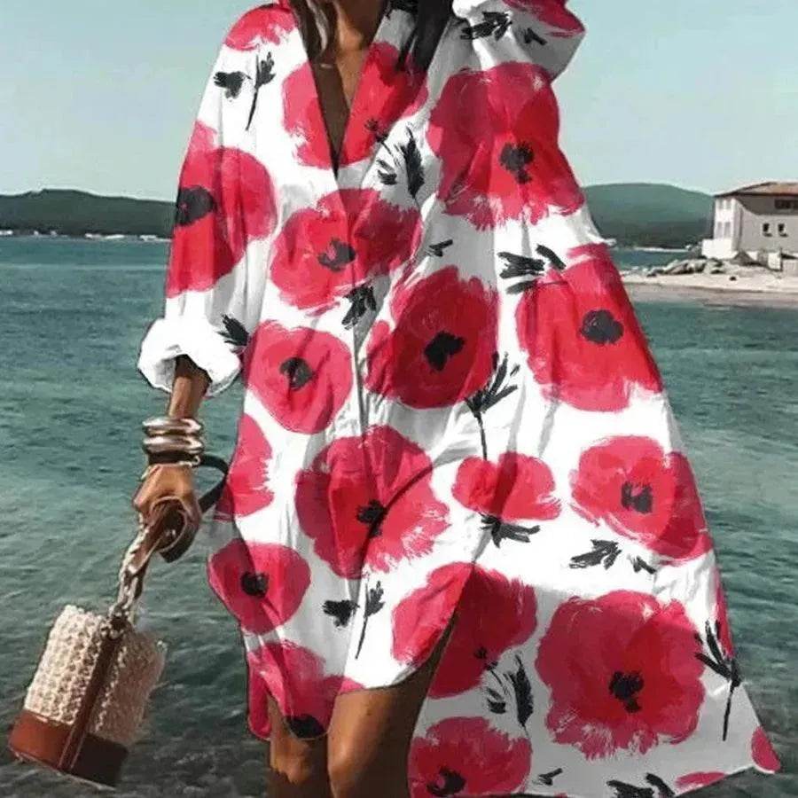 Women's Casual 3D Printing Long Shirt - EX-STOCK Canada