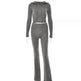 Women's Comfortable Hoodie Leisure Charming Long Sleeve Sweater And High Waist Long Pants Suit - EX-STOCK Canada