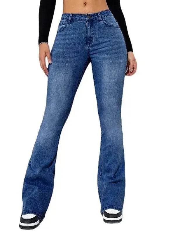Women's Fashion Casual High Waist Slim-fit Stretch Jeans Pant Trousers - EX-STOCK Canada