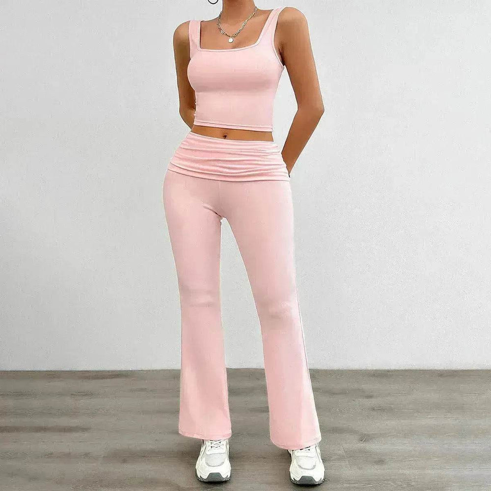 Women's Fashion Casual Solid Color Vest Body-hugging Suit - EX-STOCK Canada