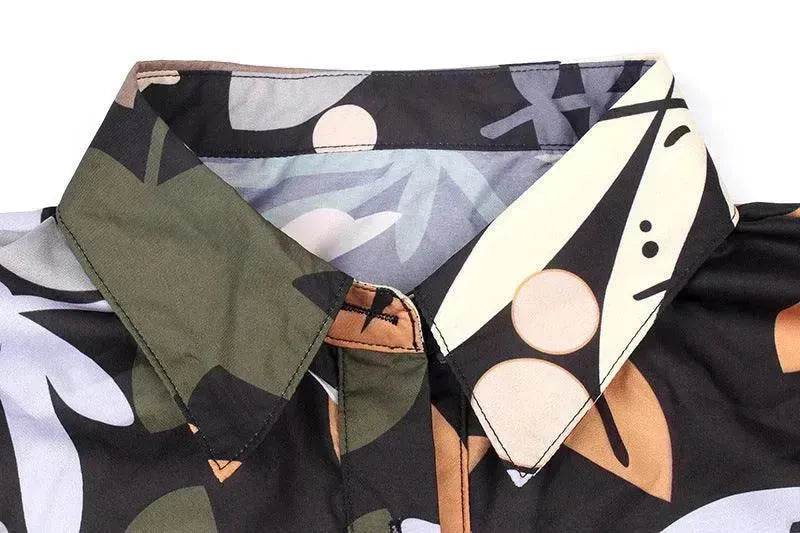 Women's Fashion Printed Temperament Loose Casual Lace-up Dress - EX-STOCK Canada