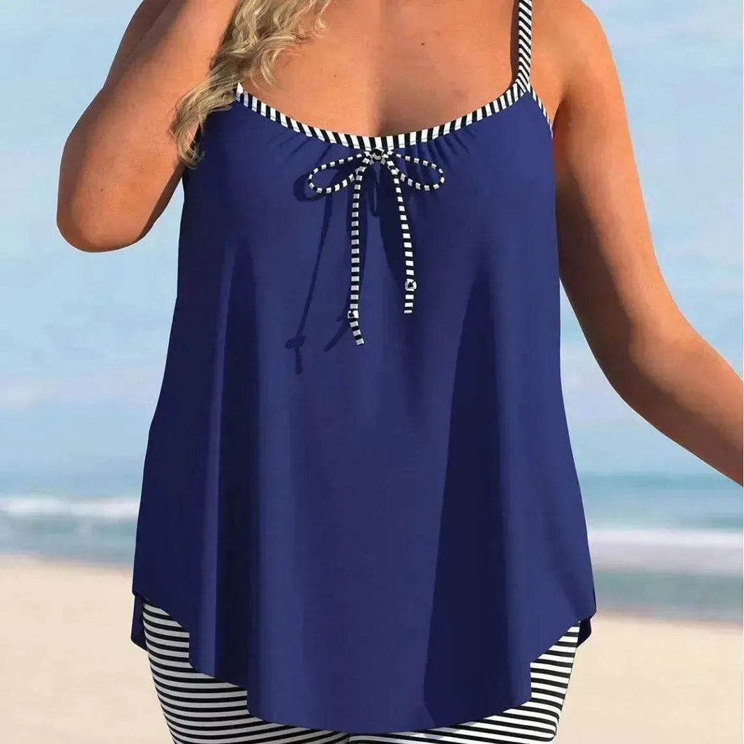Women's Fashion Solid Color Loose Beach Casual Swimming Suit - EX-STOCK Canada