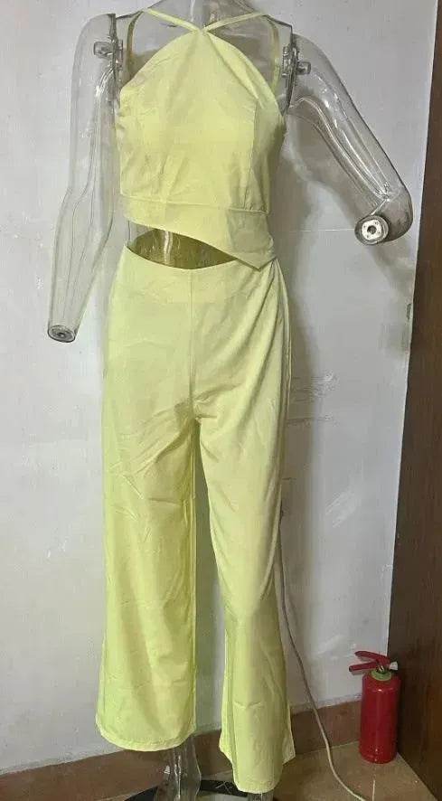 Women's Fashion Solid Color Wide Leg Jumpsuit - EX-STOCK Canada