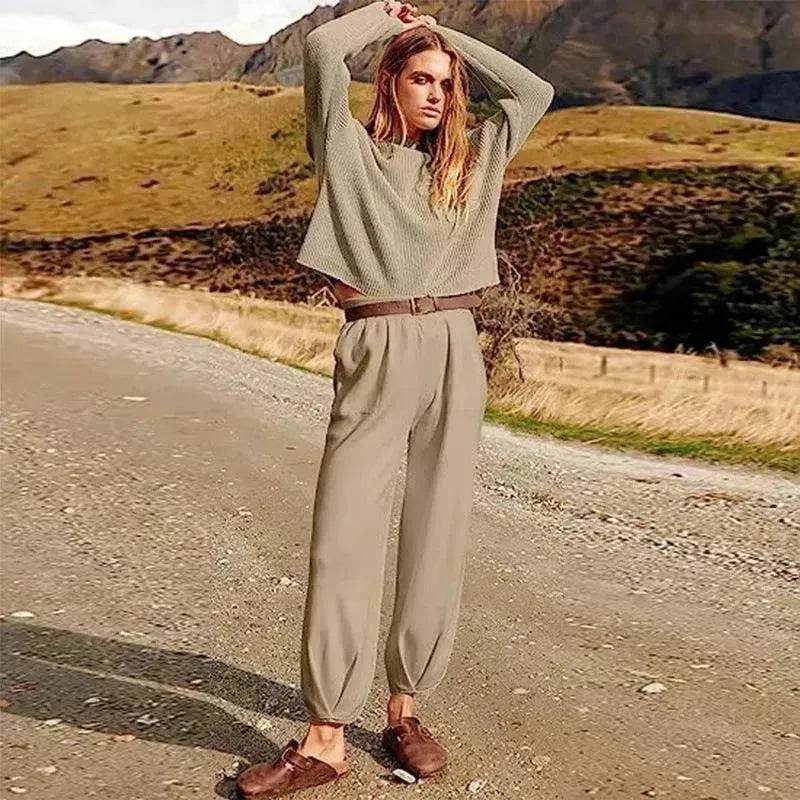 Women's Fashion Two piece Track Casual Suit. - EX-STOCK Canada