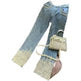 Women's Heavy Industry Beads Sequined Jeans Trouser - EX-STOCK Canada
