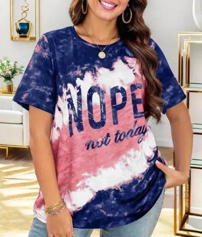 Women's Letter Printed Loose T-shirt - EX-STOCK Canada