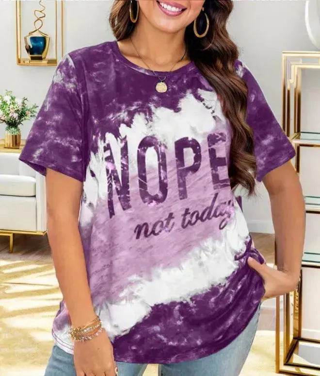 Women's Letter Printed Loose T-shirt - EX-STOCK Canada