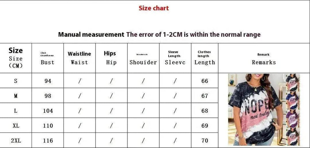 Women's Letter Printed Loose T-shirt - EX-STOCK Canada