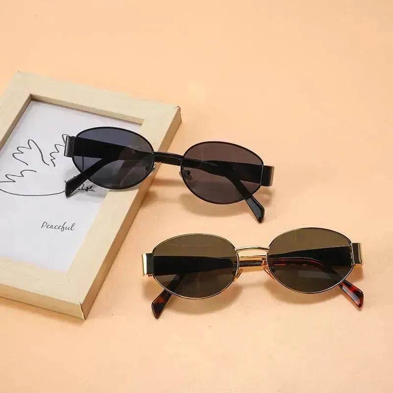 Women's Metal Retro Oval Sunglasses - EX-STOCK Canada