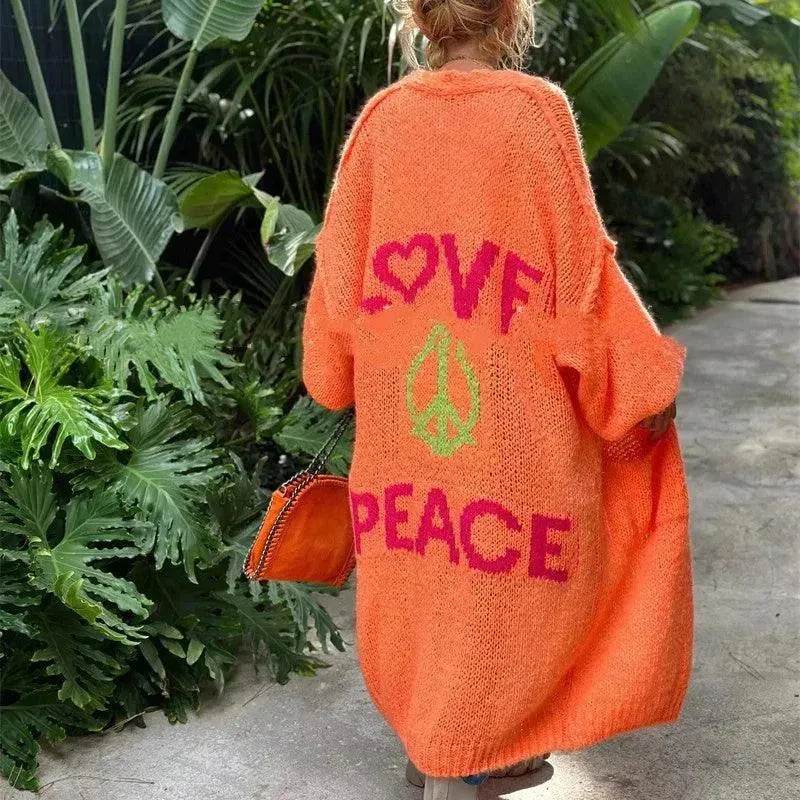 Women's Off Jacquard Casual Cardigan Sweater - EX-STOCK Canada