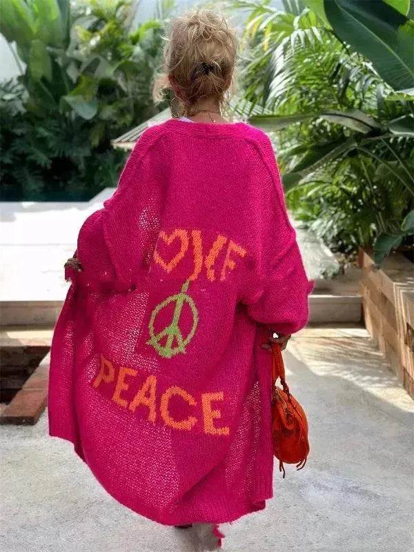 Women's Off Jacquard Casual Cardigan Sweater - EX-STOCK Canada