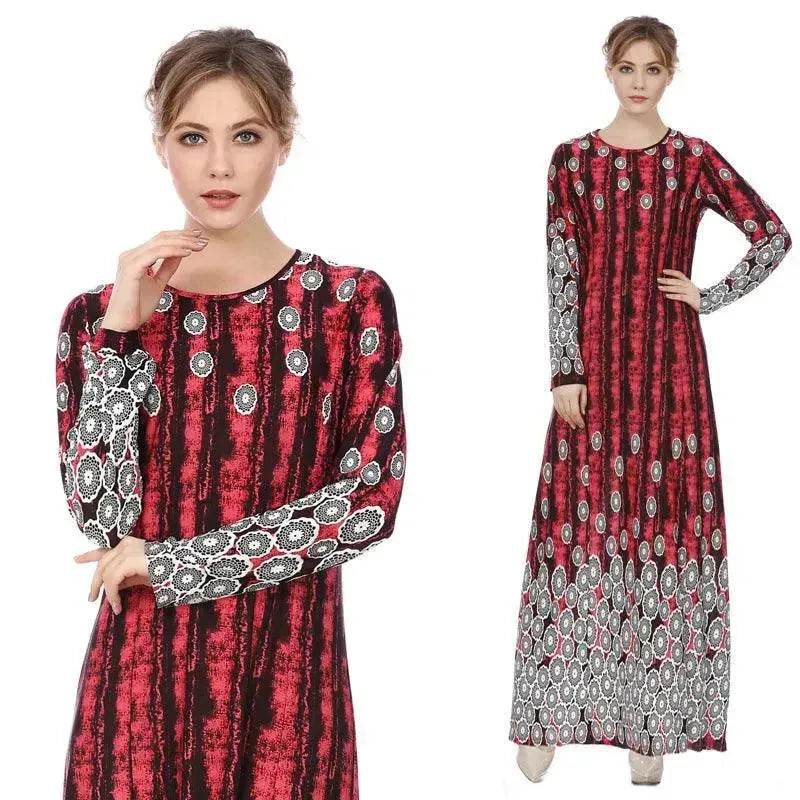 Women's Polka Dot Printed Arab Long Skirt - EX-STOCK Canada