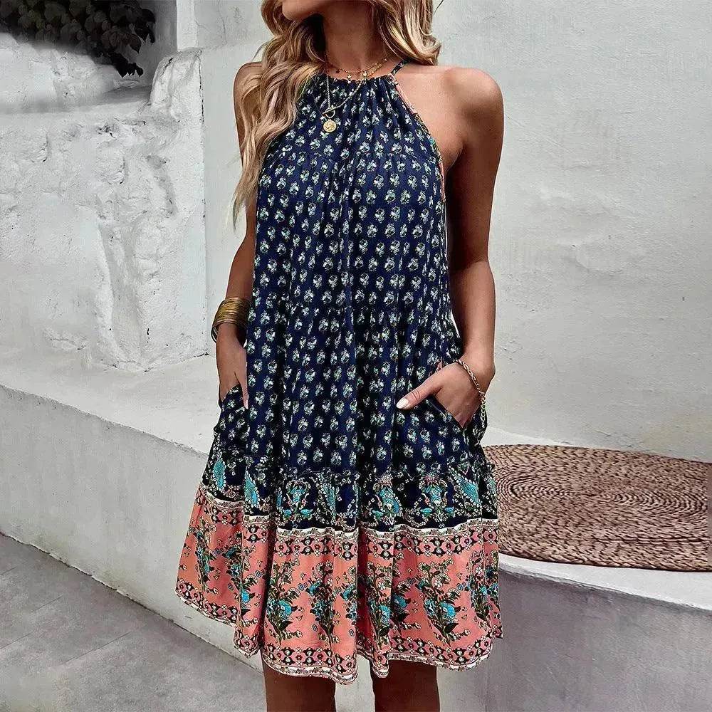 Women's Printed Wear Bohemian Casual Vacation Beach Style Independent Station Skirt - EX-STOCK Canada