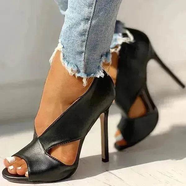 Women's large size sandals high heels fine heel women shoes - EX-STOCK Canada