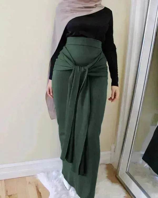 Women's Solid Color Arab Hip Skirt - EX-STOCK Canada