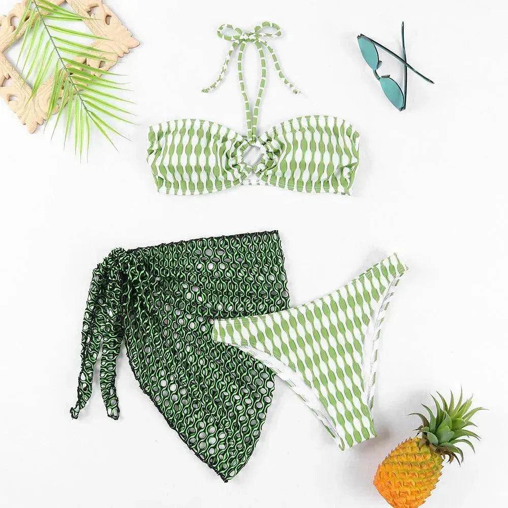 Women's Two-piece Swimsuit Bikini Tube Top Three-piece Suit - EX-STOCK Canada